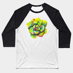 Green Succulent Baseball T-Shirt